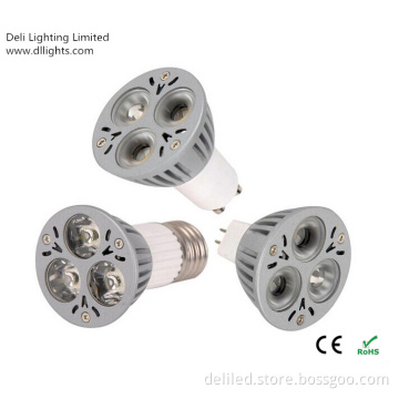 High Quality GU10 E27 E14 B22 3W LED Spotlight